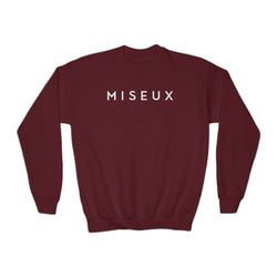 Youth Maroon + White Sweatshirt