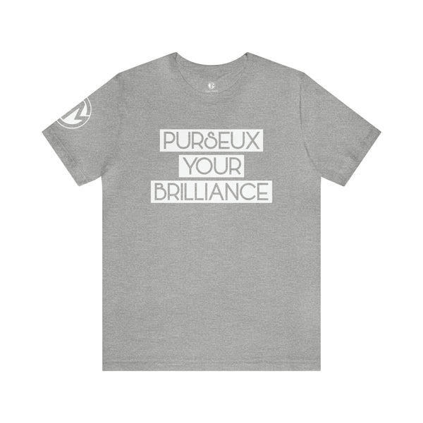 Gray + White PURSEUX Tee