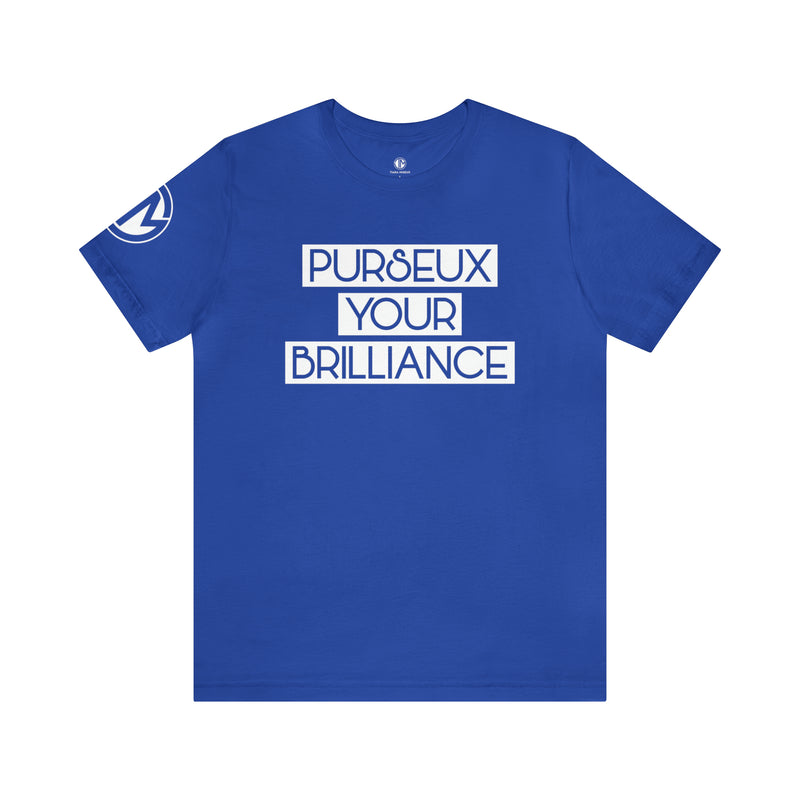 Blue + White PURSEUX Tee