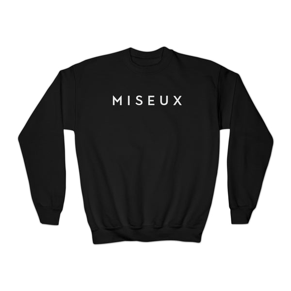 Youth Black + White Sweatshirt