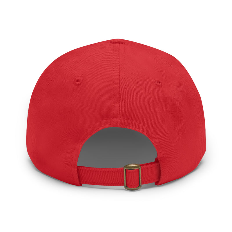 Red + Black TM Emblem Dad Hat (Round Patch)