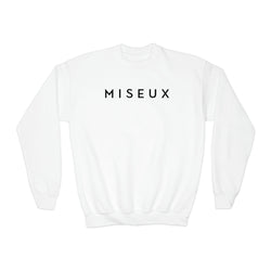 Youth White + Black Sweatshirt