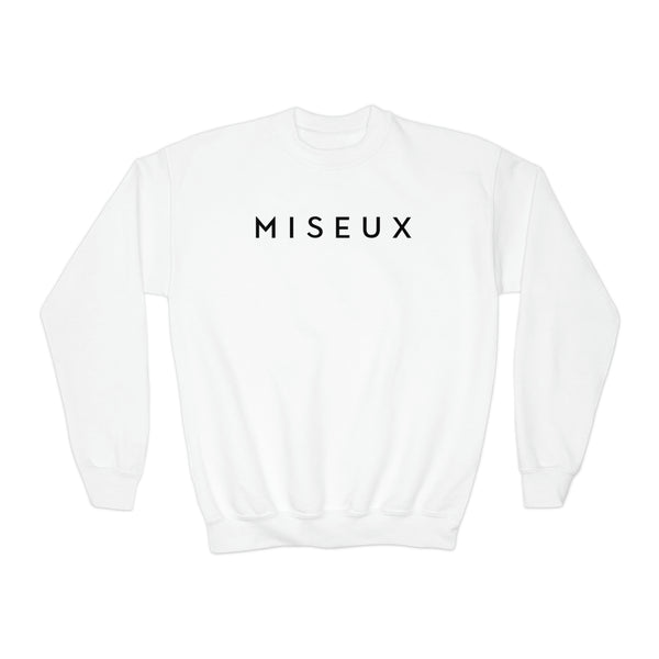 Youth White + Black Sweatshirt