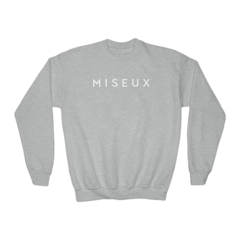 Youth Gray + White Miseux Sweatshirt